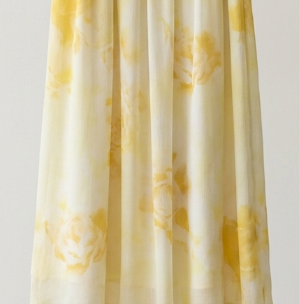Jupe Mousseline Banana yellow ( avec doublure en cotton)
