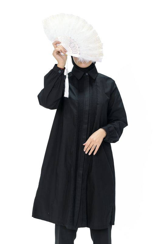 La chemise "Elegance" Plissée POPELINE 100% cotton