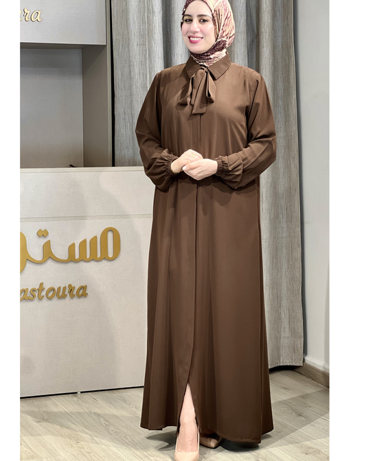 Robe chemise Signature Nouée