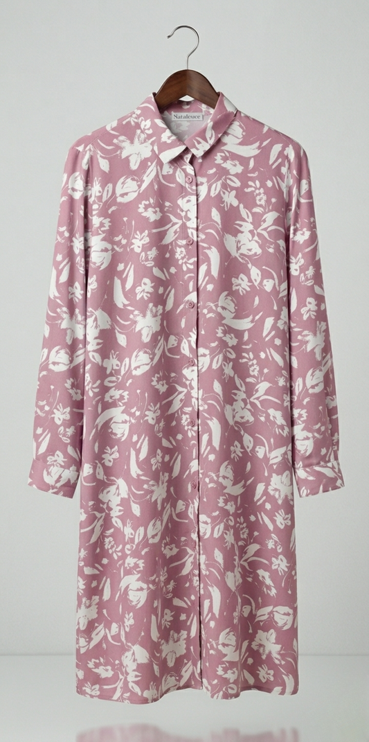 Chemise Tunique Longue avec Poches Latérales
