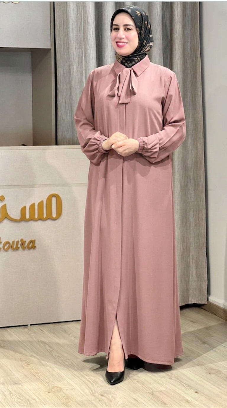 Robe chemise Signature Nouée