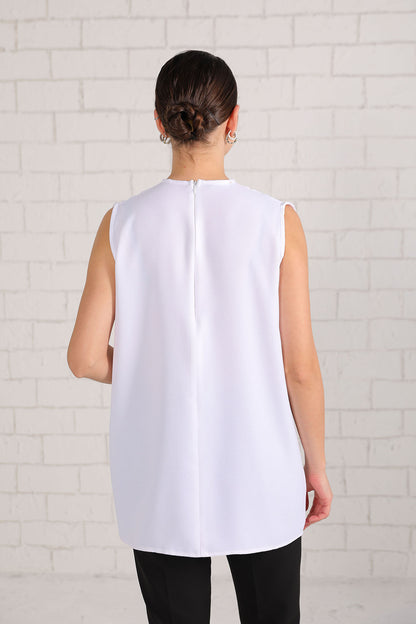 Sous-veste long sans manches à usage polyvalent