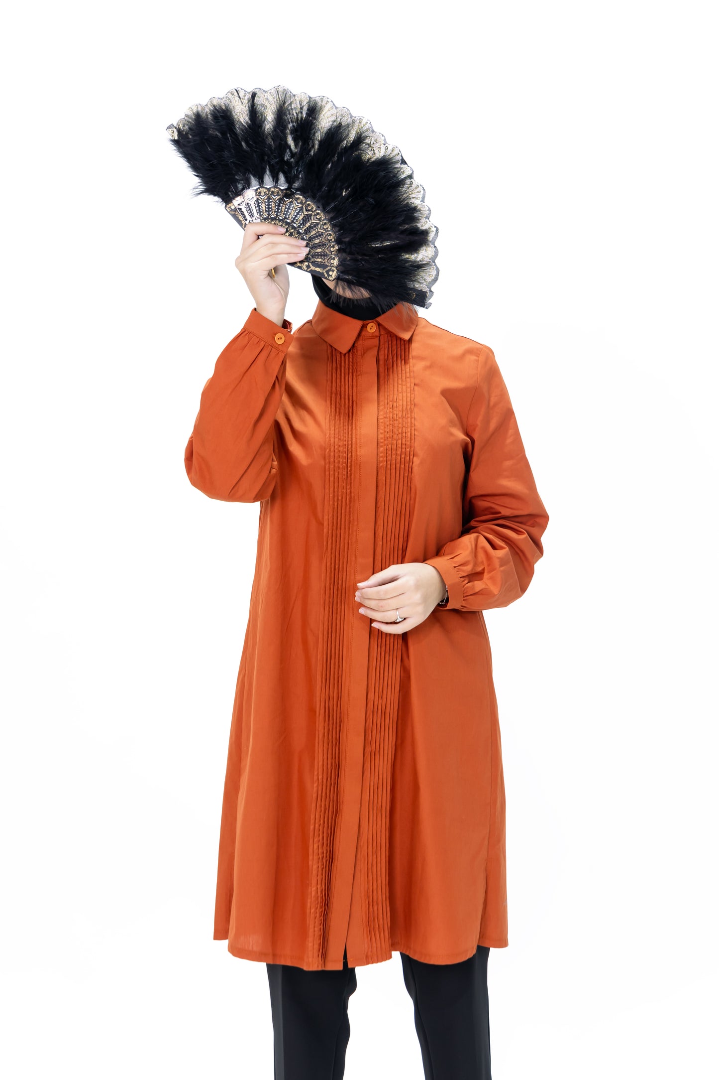 La chemise "Elegance" Plissée POPELINE 100% cotton