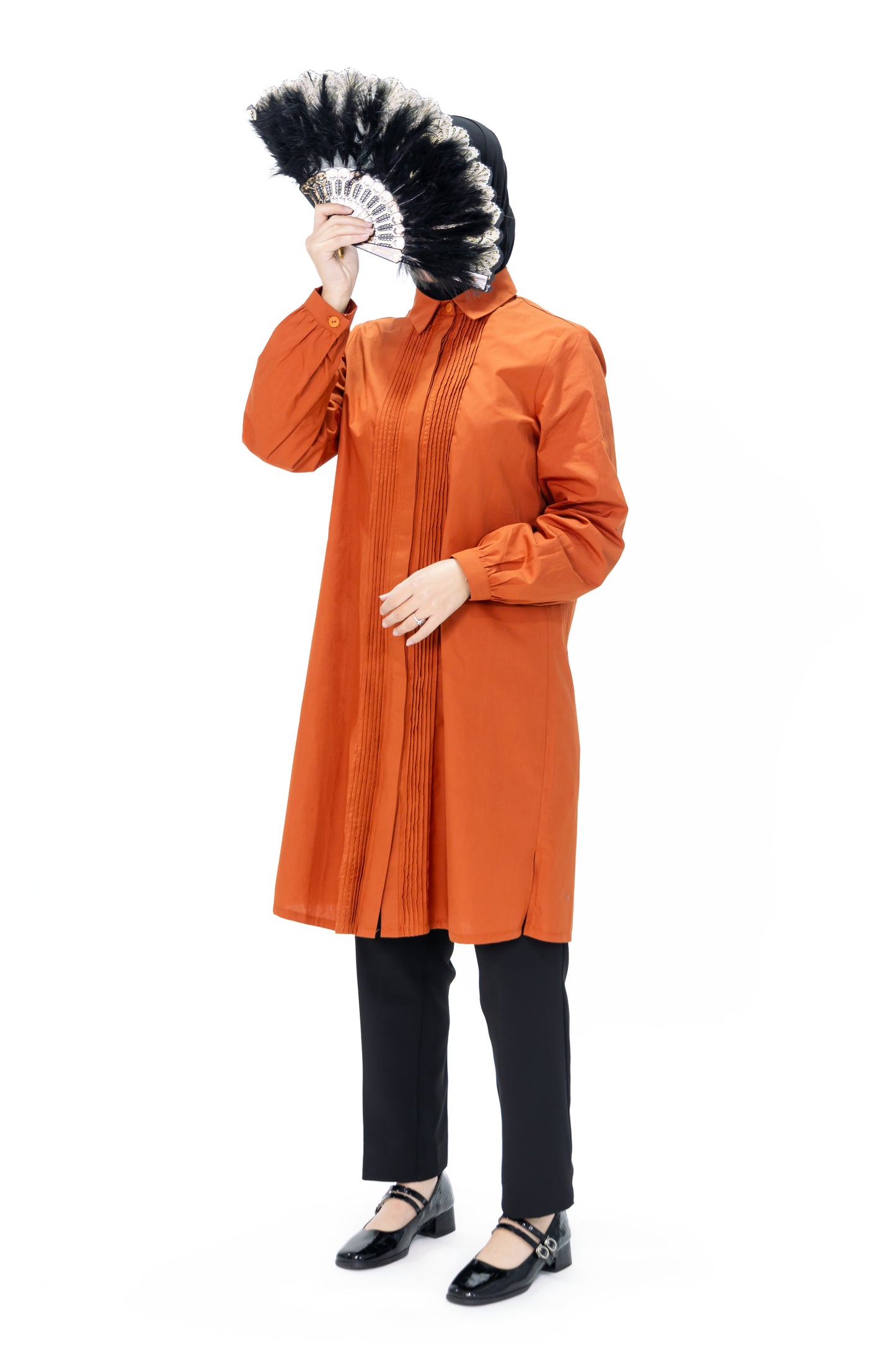 La chemise "Elegance" Plissée POPELINE 100% cotton