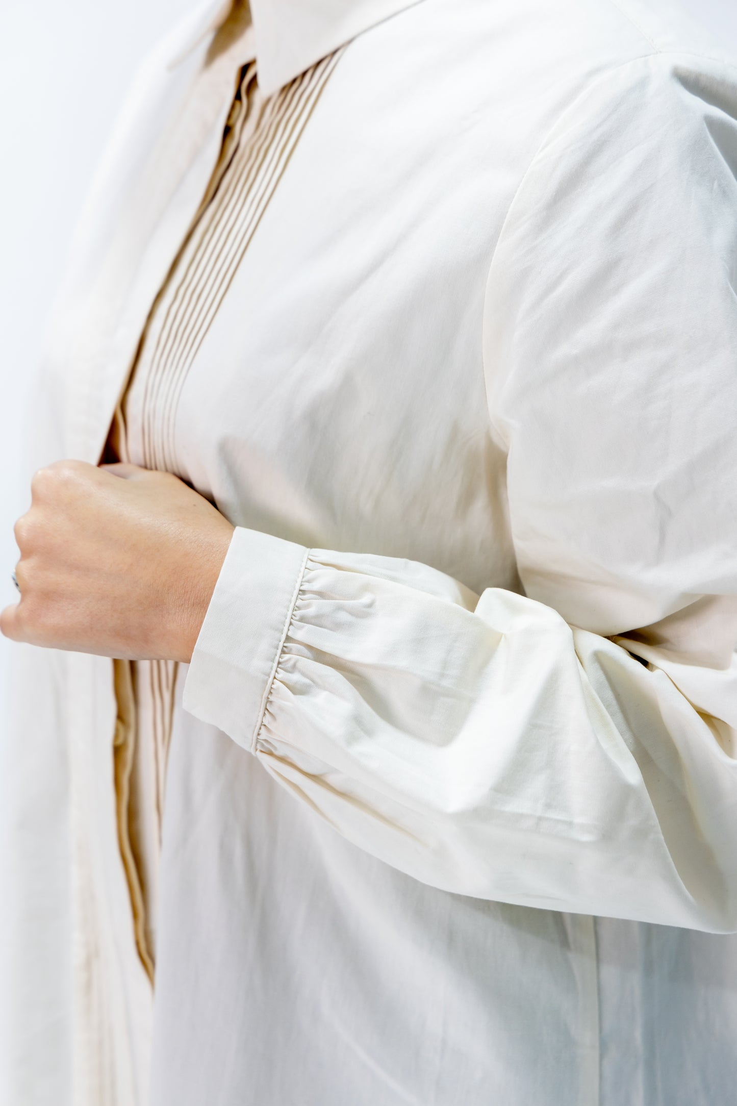 La chemise "Elegance" Plissée POPELINE 100% cotton