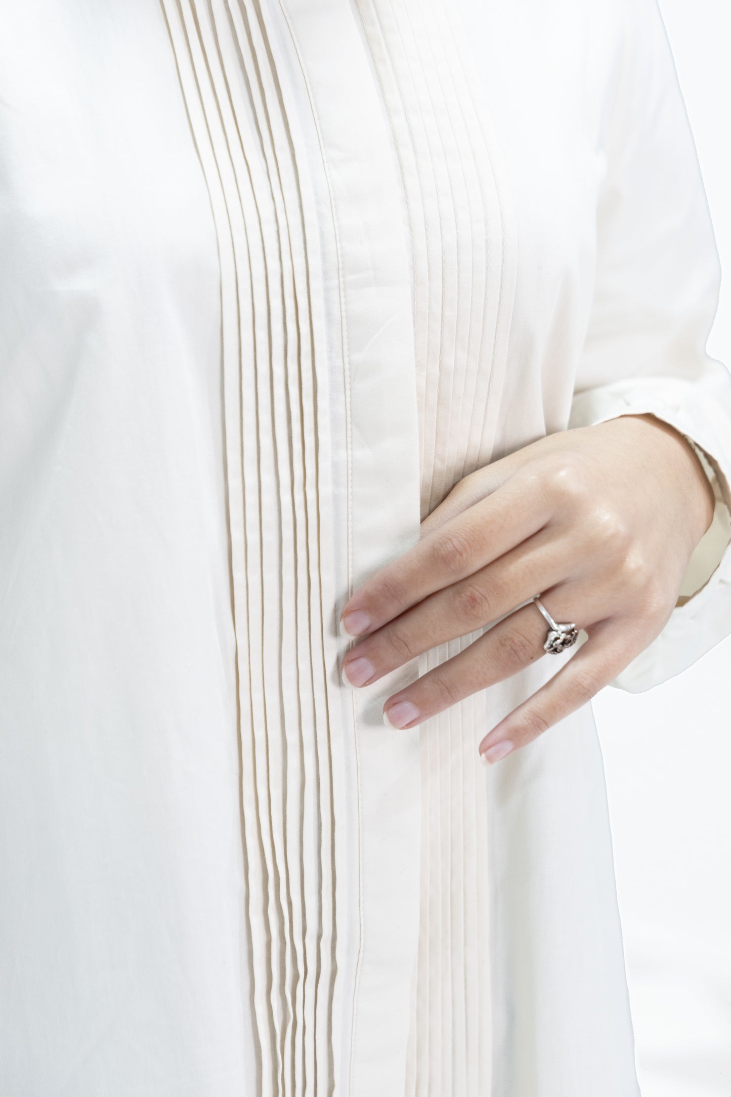 La chemise "Elegance" Plissée POPELINE 100% cotton