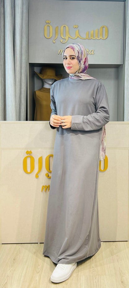 Robe Basique longue avec manches