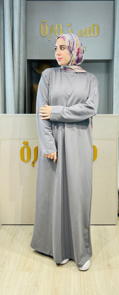 Robe Basique longue avec manches