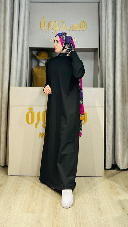 Robe Basique longue avec manches