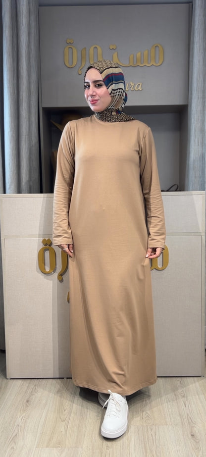 Robe Basique longue avec manches