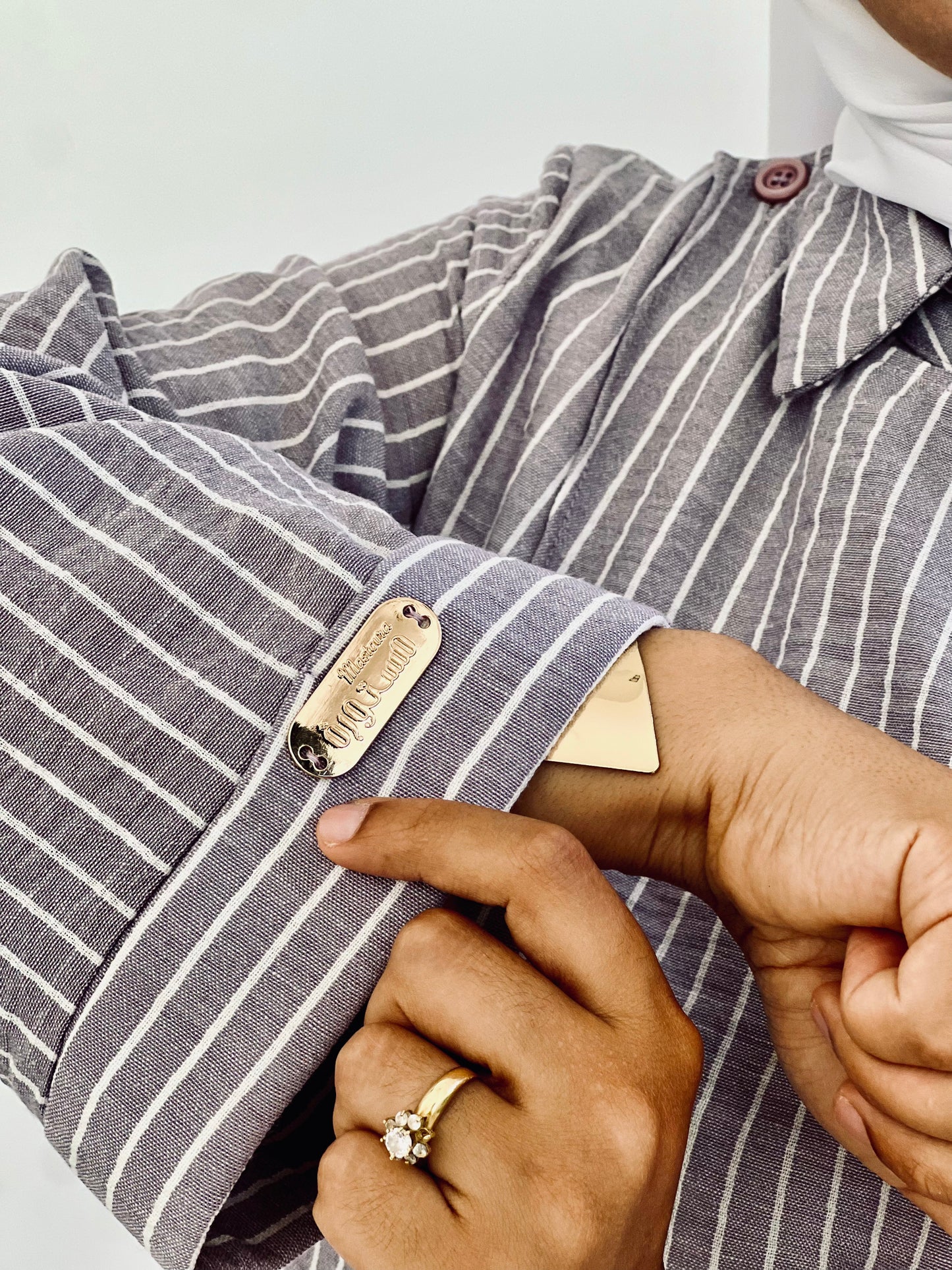 Robe "سلسبيل" – Rayée avec grâce