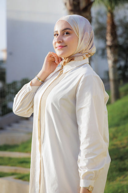 Ensemble :Gilet long & Pantalon beige (Copy)