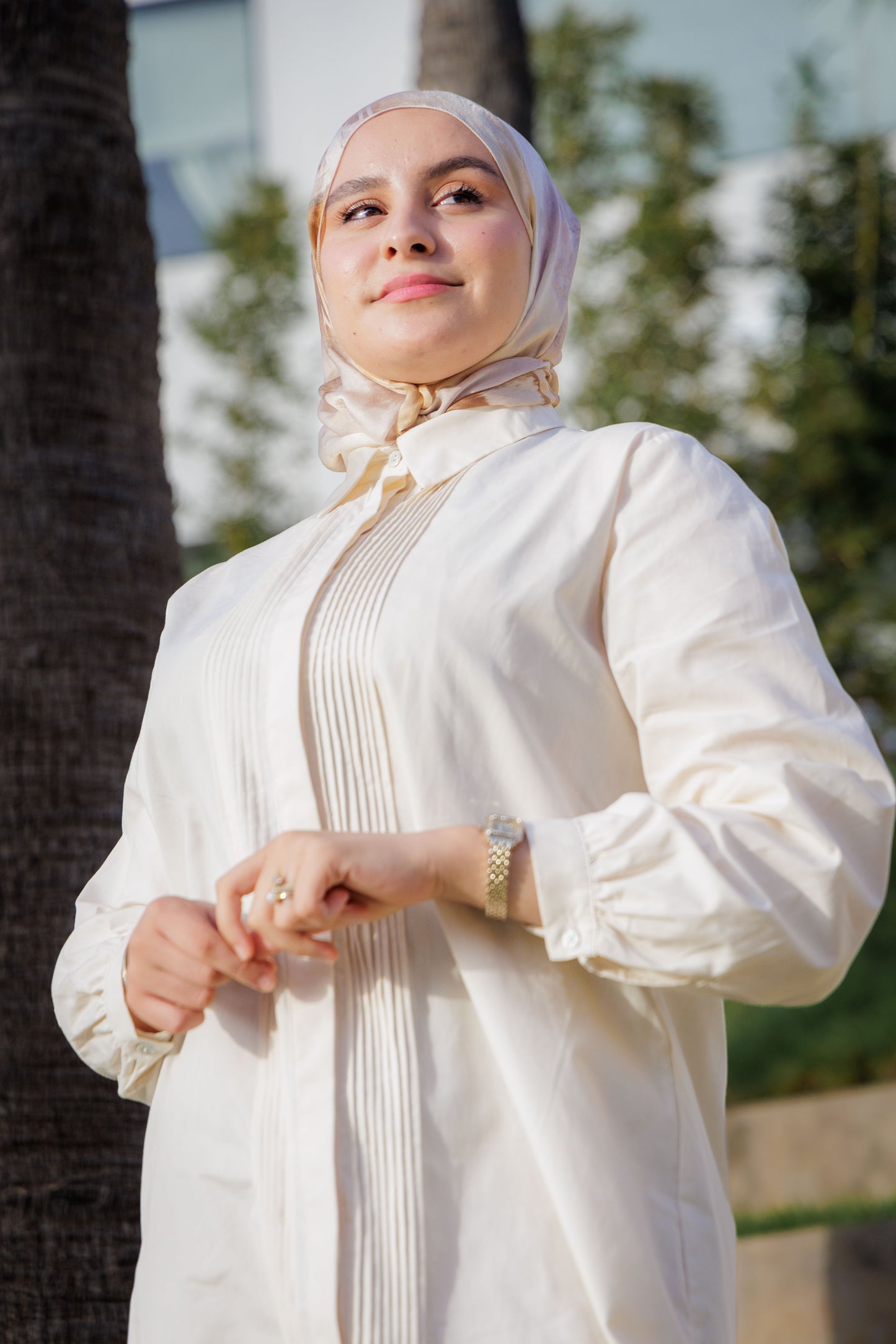 Ensemble :Gilet long & Pantalon beige (Copy)