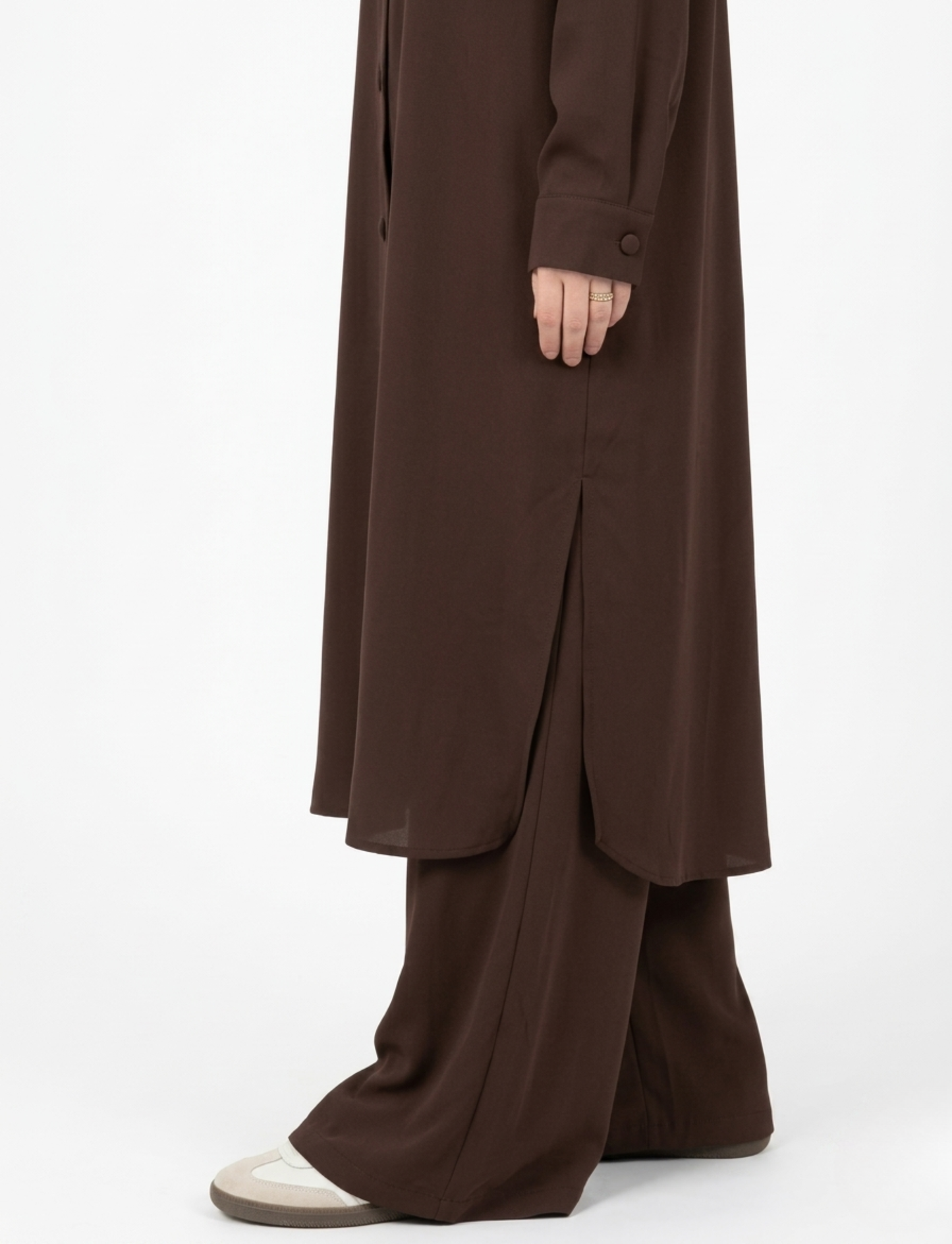 Ensemble Chemise longue+ Pantalon Large عنبر