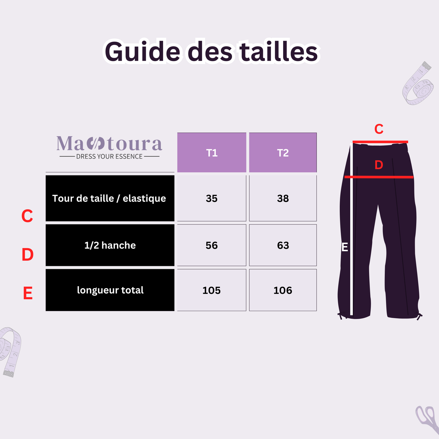 Pantalon Confort jogging large noir 100% cotton