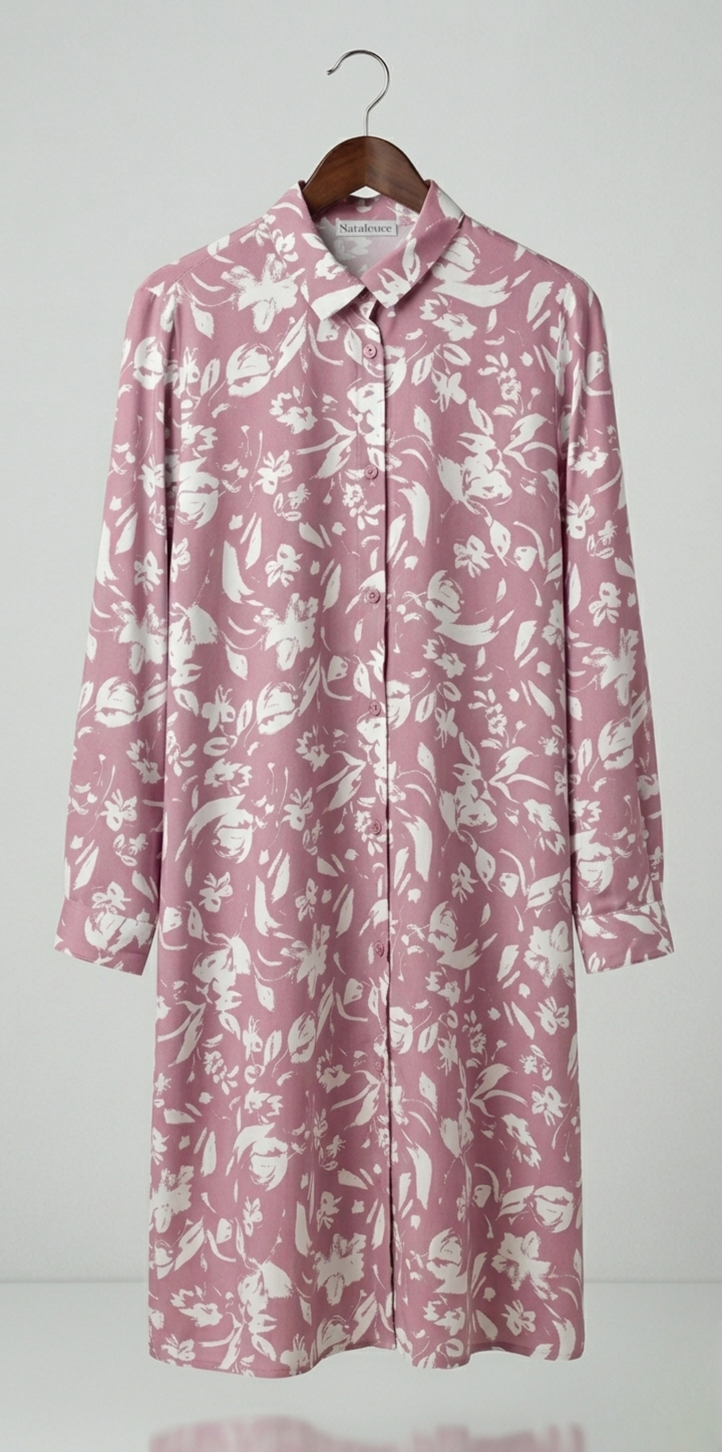 Chemise Tunique Longue avec Poches Latérales